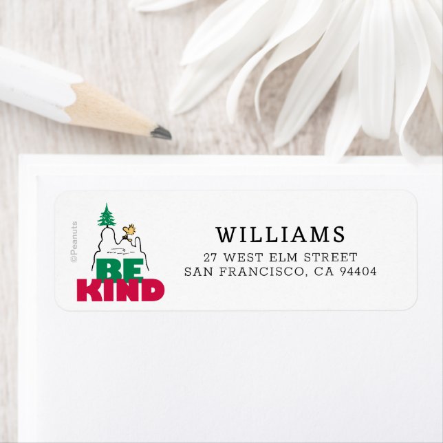 Etiqueta Amendoins | Snoopy & Woodstock Be Kind (Insitu)