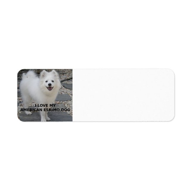 Etiqueta American_Eskimo_Dog_love w pic (Frente)