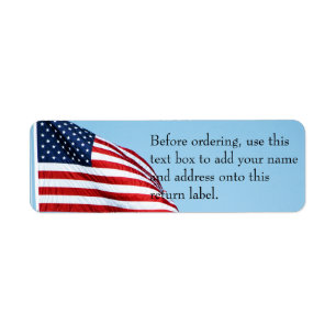 Etiqueta American Flag 2412
