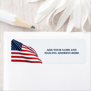 Etiqueta American Flag 2412