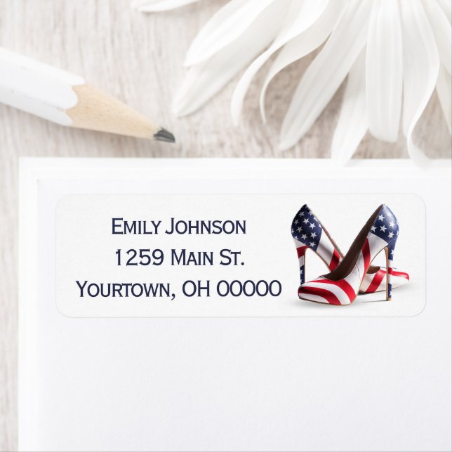 Etiqueta American Flag Fashion Pumps (Insitu)