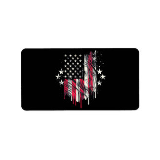 Etiqueta American Flag Mens USA Toddler American Flag 4º