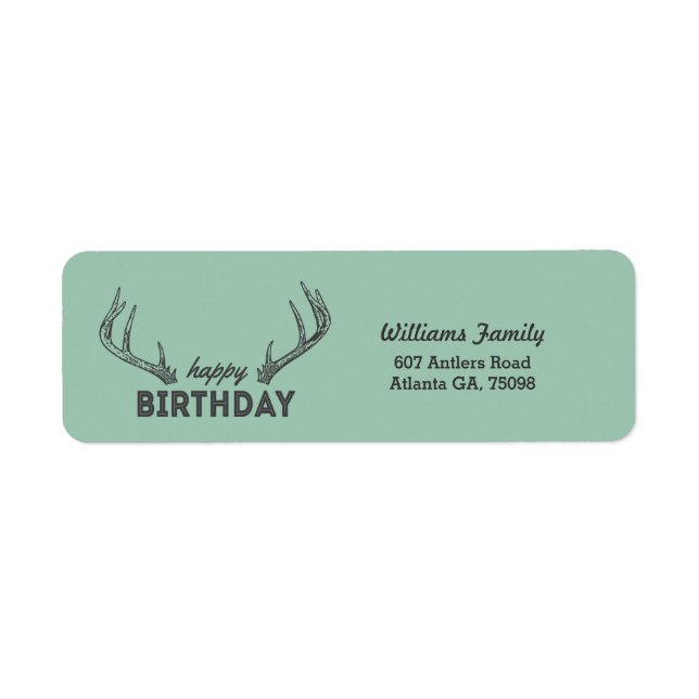 Etiqueta American Hunter Camo Green Address Labels (Frente)