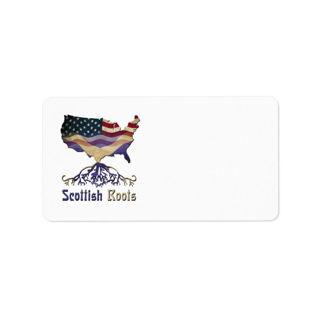 Etiqueta American Scottish Roots Address Labels (Frente)
