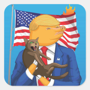 Etiqueta americana do quadrado da catástrofe