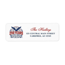 Etiqueta America's 250th Anniversary Return Address Label