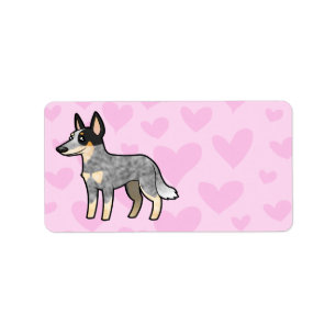 Etiqueta Amor australiano do cão/Kelpie do gado