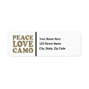 Etiqueta Amor Camo da paz
