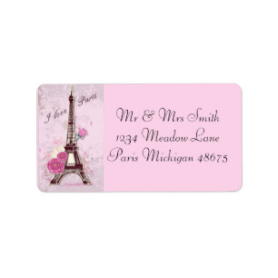 Etiqueta Amor Paris do endereço Labels/I