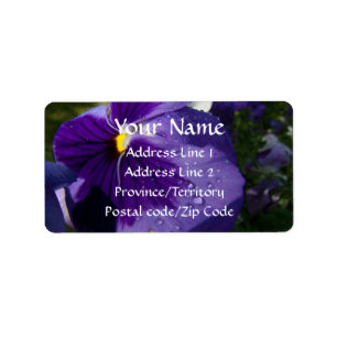 Etiqueta Amor perfeito roxo