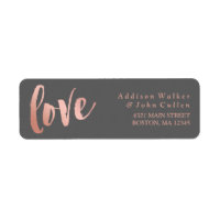 Amor | ROSA DOURADO e CINZAS | Nome personalizado