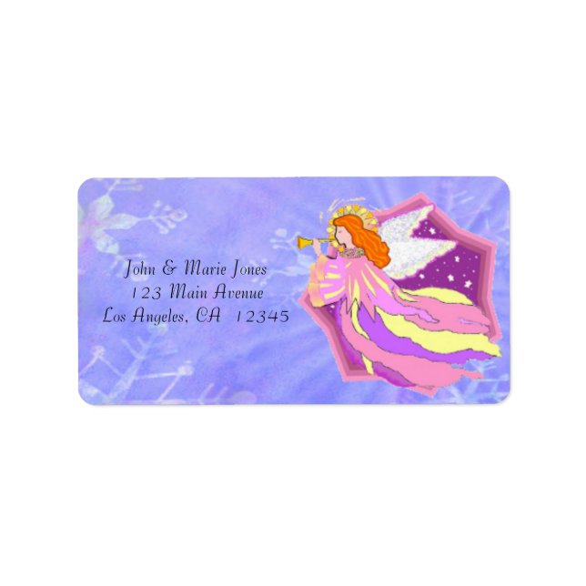 Etiqueta Angel (Frente)