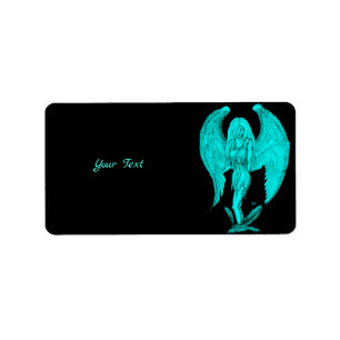 Etiqueta Angel, Black and Green design