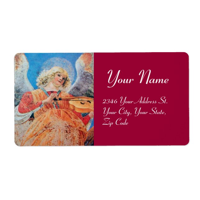 ETIQUETA ANGEL DO NATAL DO FAZER DE MÚSICA (Frente)