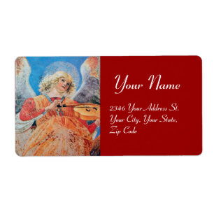 ETIQUETA ANGEL DO NATAL DO FAZER DE MÚSICA