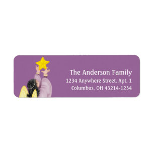 Etiqueta Angel Reaching for Star 1 Return Address Labels
