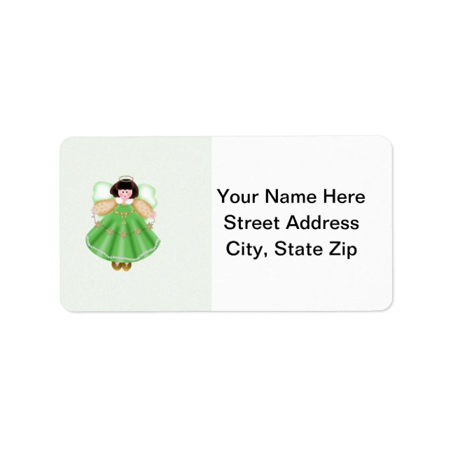 Etiqueta Angel (verde) (Frente)