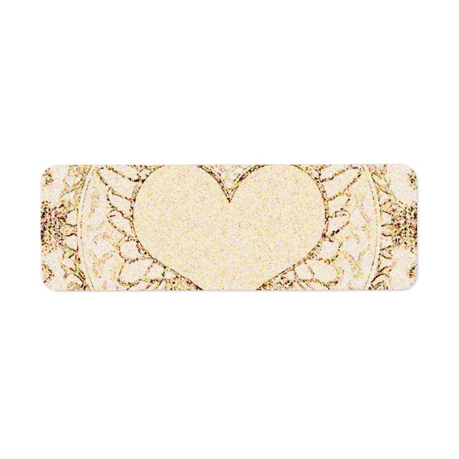 Etiqueta Angel Wings e Heart (Frente)