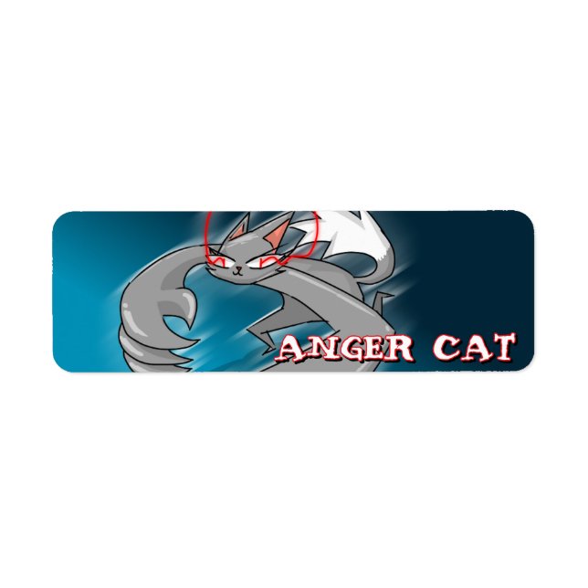 ETIQUETA ANGER CAT (Frente)