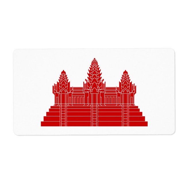 Etiqueta Angkor Wat Ver.2.0. Khmer Temple (Frente)
