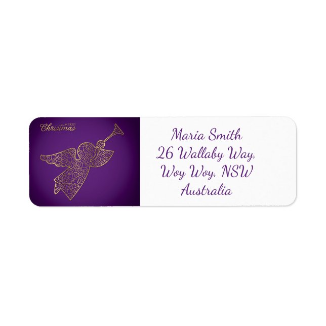 Etiqueta Ângulo de árvore Elegante (Frente)