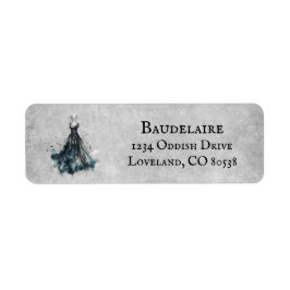 Etiqueta Aniversário da Garota Gótica