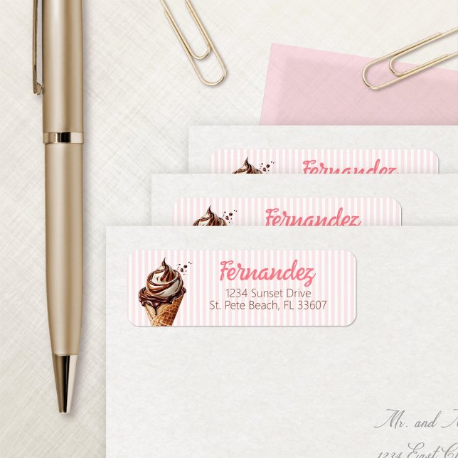 Etiqueta Aniversário das sorvetes Scoop Girls (Criador carregado)