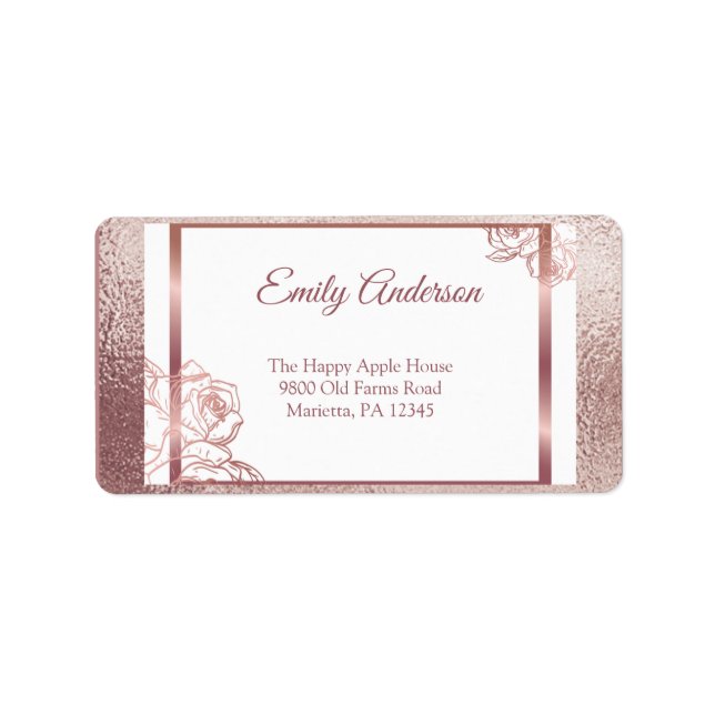 Etiqueta Aniversário de Bronze Dupla Articulação (Frente)