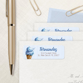 Etiqueta Aniversário do sorvete Scoop Boys