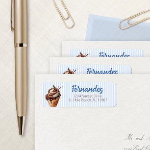 Etiqueta Aniversário do sorvete Scoop Boys