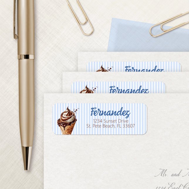 Etiqueta Aniversário do sorvete Scoop Boys (Criador carregado)