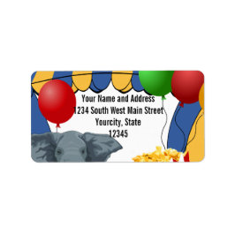 Etiqueta Aniversário Personalizado do Carnaval