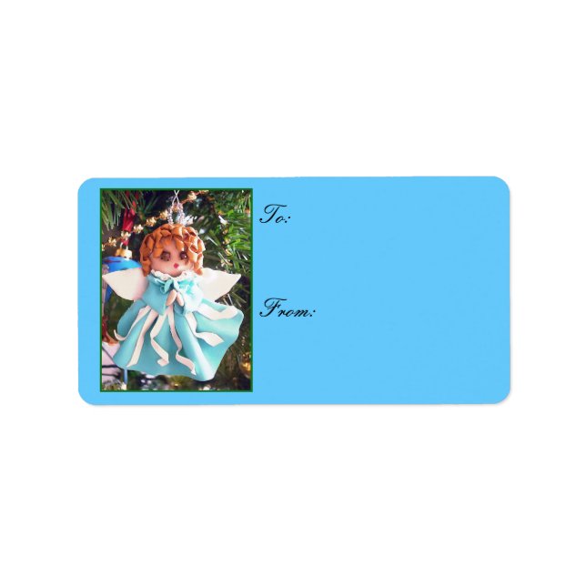 Etiqueta Anjo Feriado (Frente)