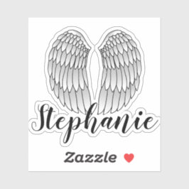 Etiqueta Anjo Wings de Nome Personalizado
