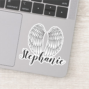 Etiqueta Anjo Wings de Nome Personalizado