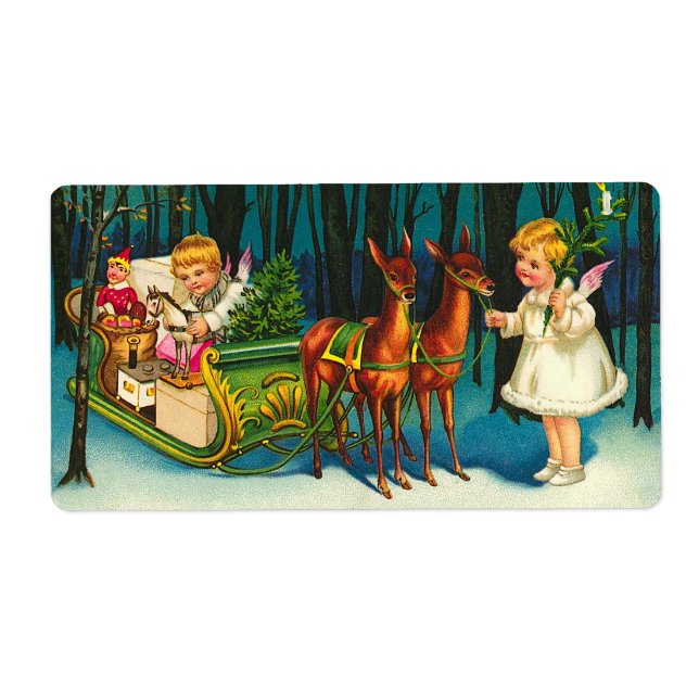 Etiqueta Anjos no caminho (Frente)