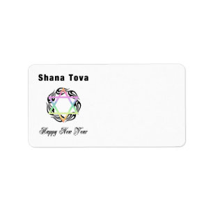 Etiqueta Ano novo judaico Shana Tova
