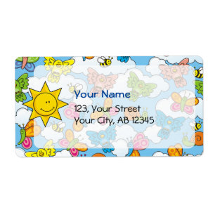 Etiqueta Antecedentes dos Animais de Bebê