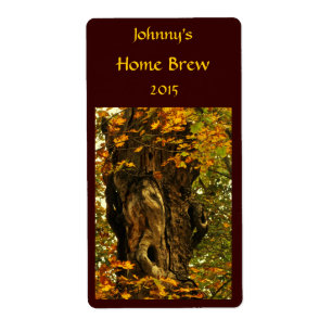 Etiqueta antiga da cerveja da árvore