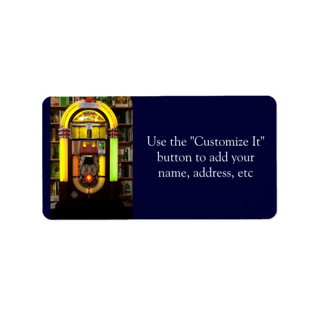 Etiqueta Antique Jukebox (Frente)