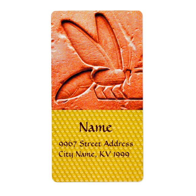 ETIQUETA ANTÍQUIO EGÍPCIA MEL DE ABELHA (Frente)