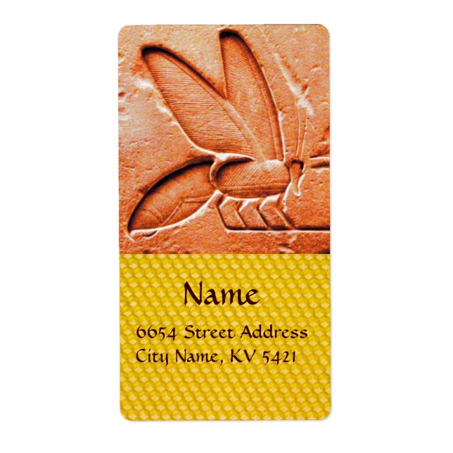 ETIQUETA ANTÍQUIO EGÍPCIA MEL DE ABELHA (Frente)