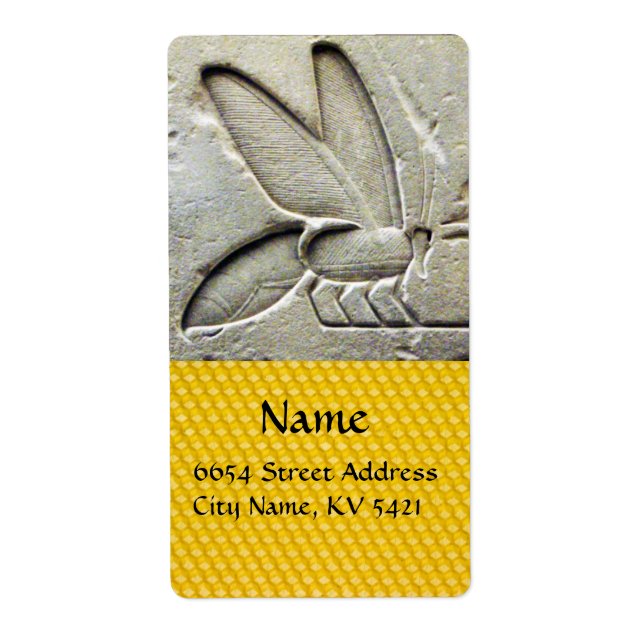 ETIQUETA ANTÍQUIO EGÍPCIA MEL DE ABELHA (Frente)