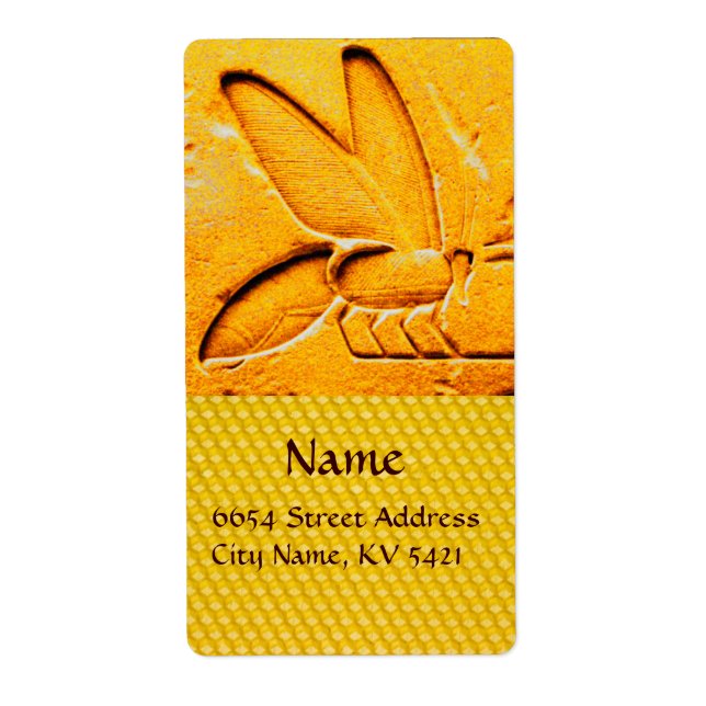 ETIQUETA ANTÍQUIO EGÍPCIA MEL DE ABELHA (Frente)