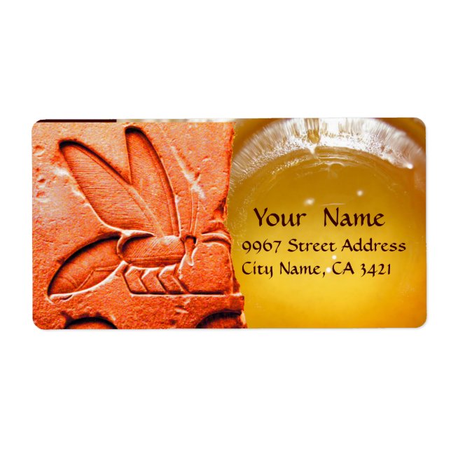 ETIQUETA ANTÍQUIO EGÍPCIA MEL DE ABELHA (Frente)