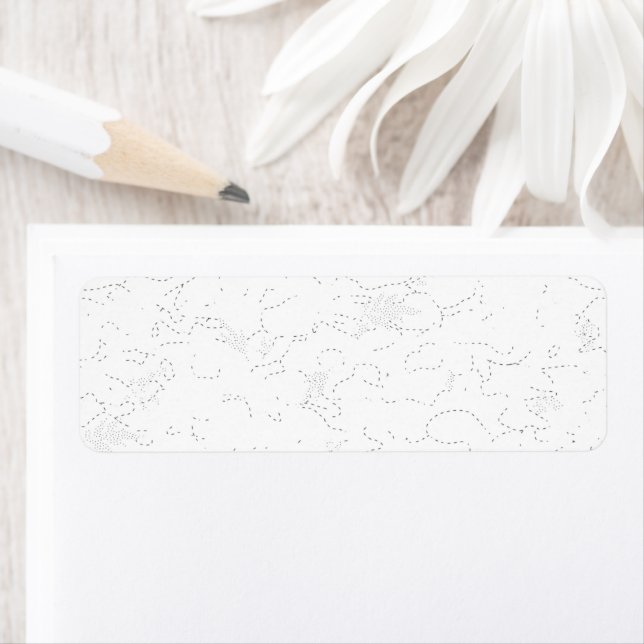 Etiqueta Anúncio de Formatura Branco Elegante (Insitu)
