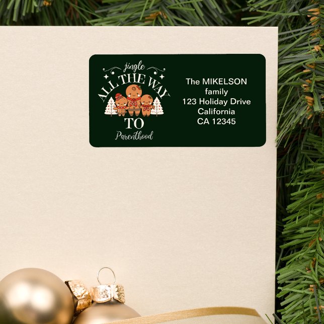 Etiqueta Anúncio de gravidez no Natal (Criador carregado)