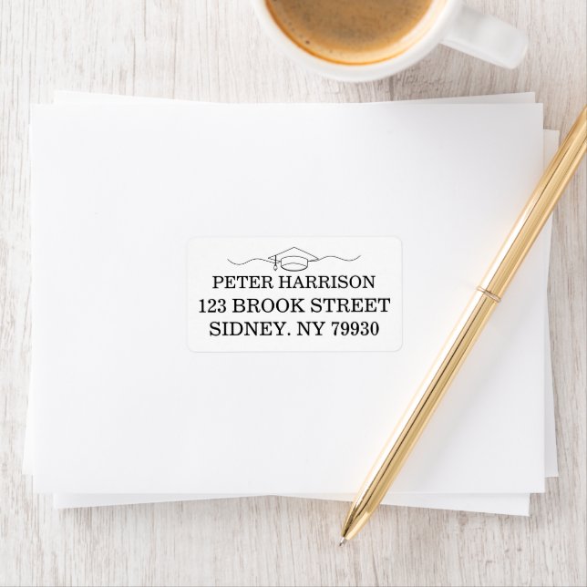 Etiqueta Anúncios de Graduação Personalizados e Convites (Insitu)