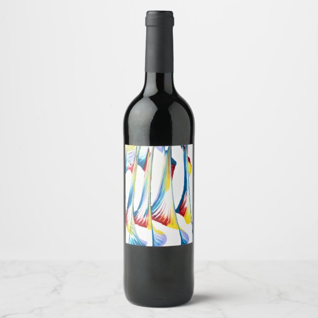 Etiqueta Ao Longo Da Etiqueta De 2 Abstrato De Vin (Frente)