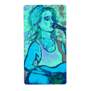 Etiqueta aparência da tela de stress